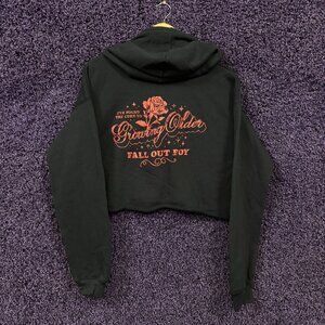 Fall Out Boy I Found The Cure To Growing Older Cropped Hoodie Size Large